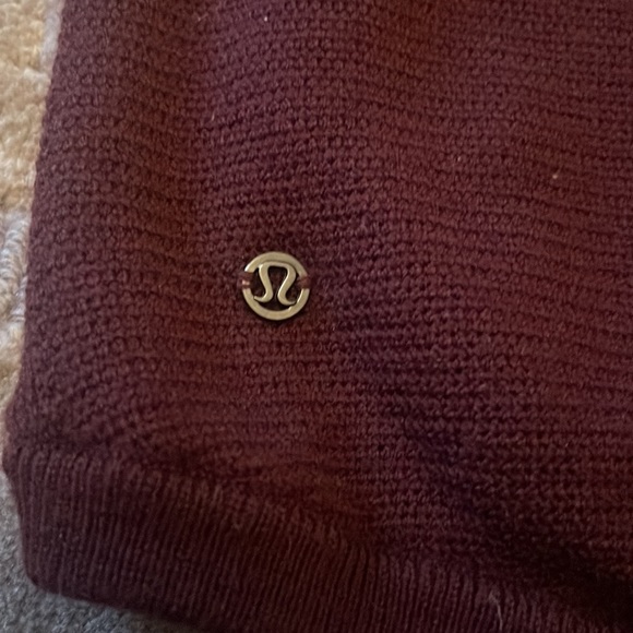 Lulu lemon marroon colored active sweater. - Picture 3 of 4